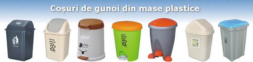 La noi găsiți cu siguranță un model de coș de gunoi din mase plastice care să vă convină, și ca funcționalitate, și ca preț